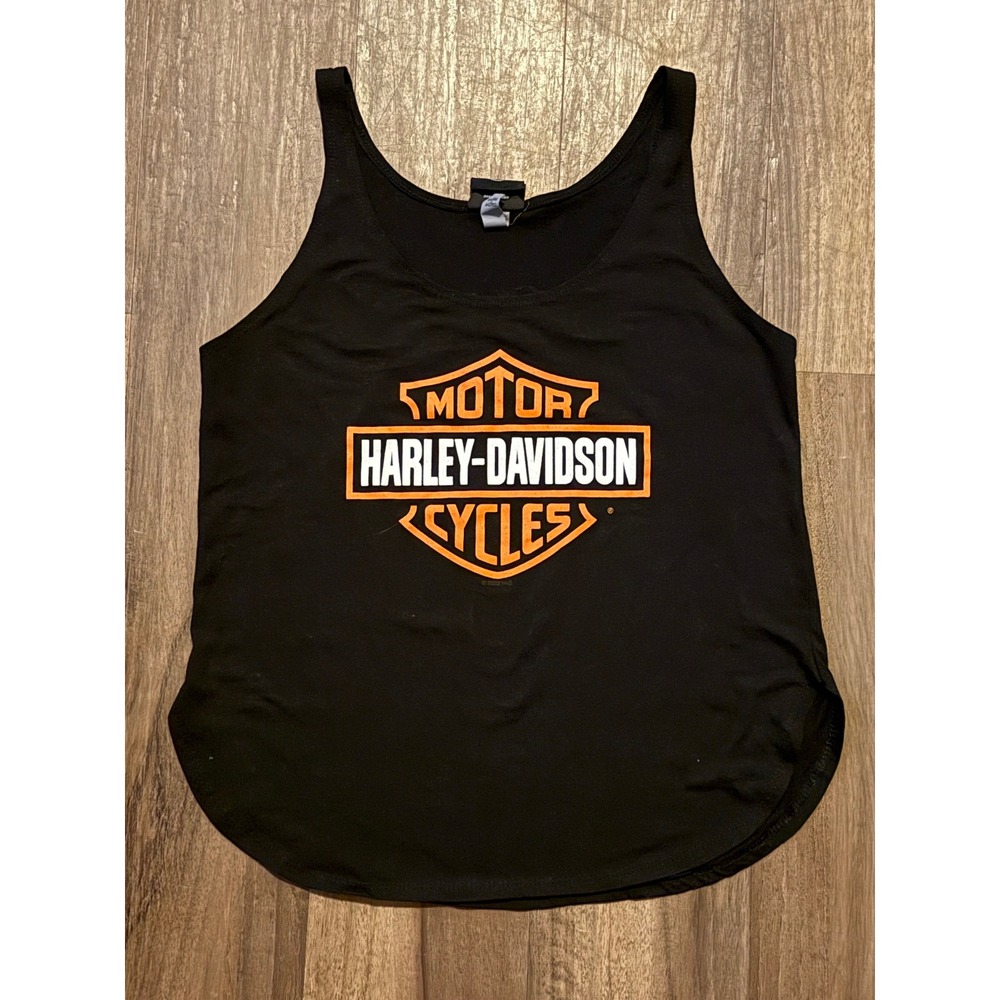 Harley-Davidson Womens Folsom California Graphic Tank Top Black Medium